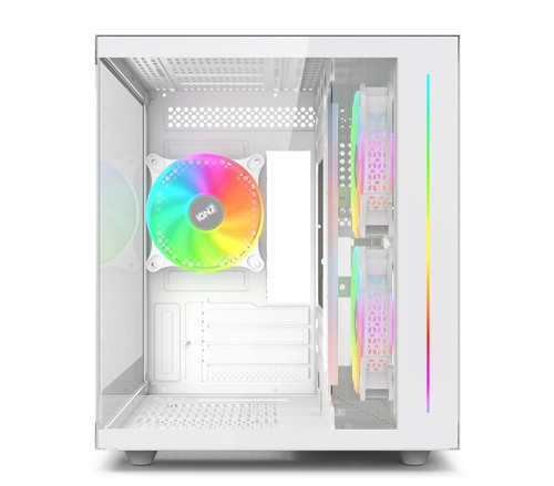 IONZ KZ-900 PC Gaming Case - Dual Dynamic Mini Lite M-ATX | Tempered Glass - Picture 10 of 12