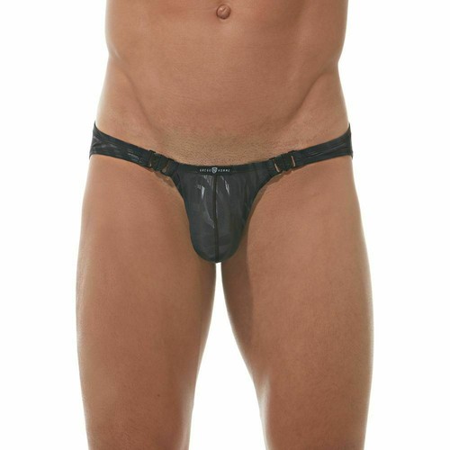 Gregg Homme Brief Hookt Mens Briefs Detachable Slip Black 162203 121 - Picture 3 of 5