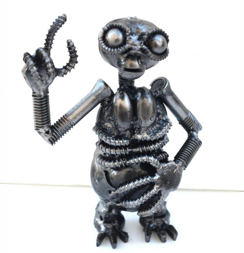ET Altmetall Skulptur, The Extra-Terrestrial, Wow Labor Day Geschenke für Ihn
