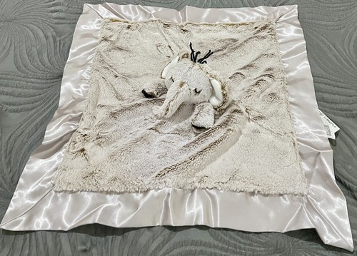 Lucy Darling Elephant Lovey Security Blanket Brown Frosted Satin 2019 16 X 16 - 第 1/6 張圖片