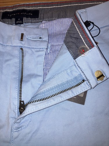 Tommy Hilfiger NEU Damen Gr. 14 Hollywood klassische Shorts hellblau 5" Schrittlänge - Bild 4 von 5