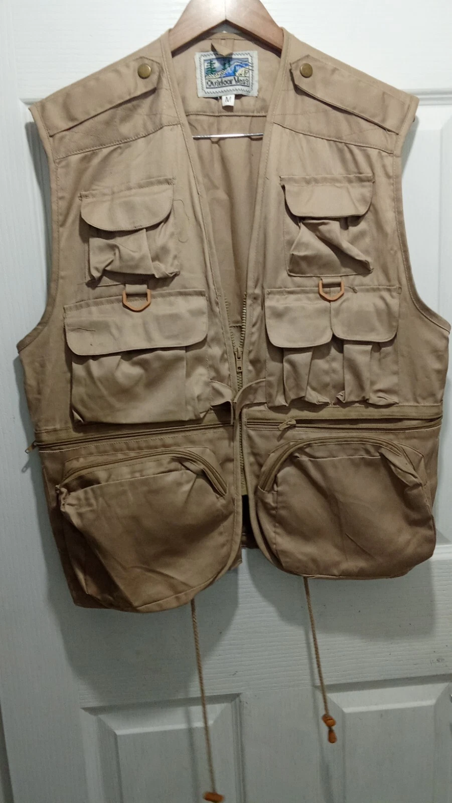 Outdoor Vest Work Wear Fishing Hunting Game Cargo Utility Safari Gilet M Pockets