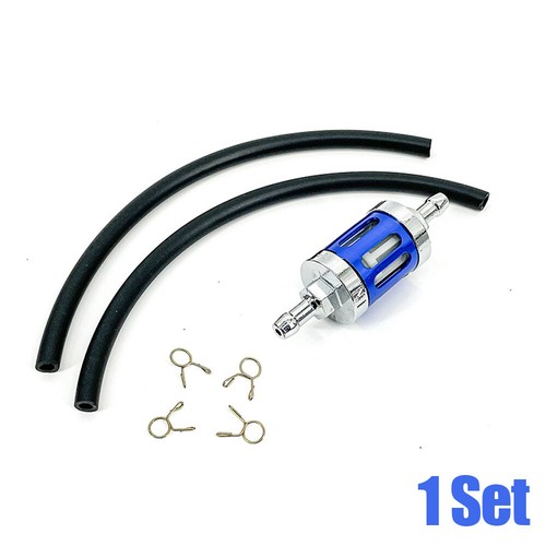 1Set 8mm Fuel Hose CNC Glass Motorcycle Gas Fuel Oil Filter For Honda Suzuki - Picture 16 of 17