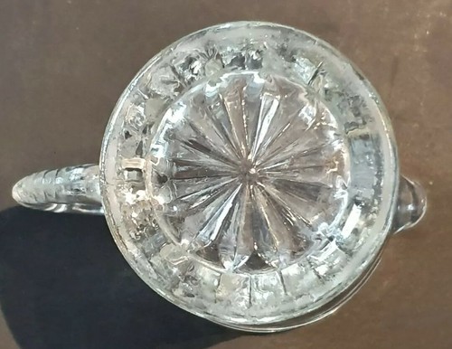 Crystal: Tiny, Heavy Glass Milk Jug: ready for daily use or a High Tea for two! - Picture 10 of 10