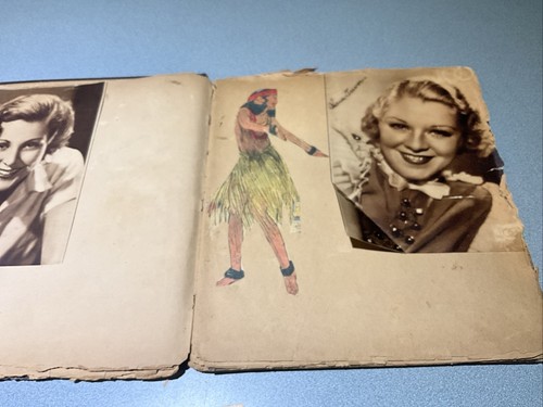 1940's Scrapbook w/ 22 loose pages and covers Mos cuts of Movie Stars - Picture 14 of 23