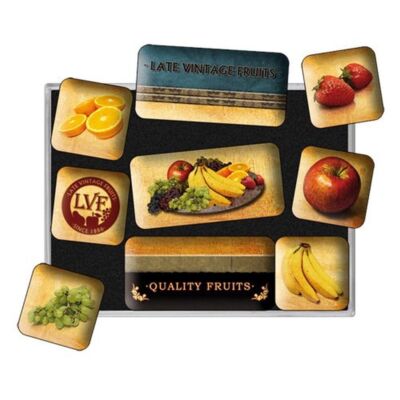 Nostalgic-Art - Retro 9 piece fridge magnet set - Quality Fruits