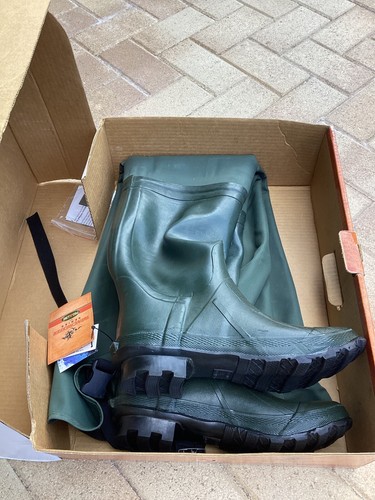 Pro Line Rubber Hip Boot Heavy Duty Waterproof Fish Wader Men's Size 9 - Picture 2 of 5