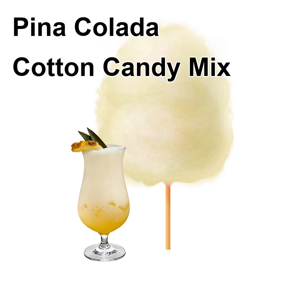 PINA COLADA COTTON CANDY FLAVOR mix w/ SUGAR FLAVORING FLOSSINE FLAVOR #1