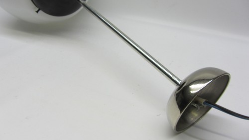 Kugellampe Vintage Deckenlampe Pendellampe Bakelit Opalglas Chrom '40er J - Picture 10 of 17