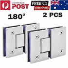 <!--F#f_0-->2X 180° 304 Stainless Steel Shower Screens Glass Hinge Frameless Door Enclosures<!--F/-->