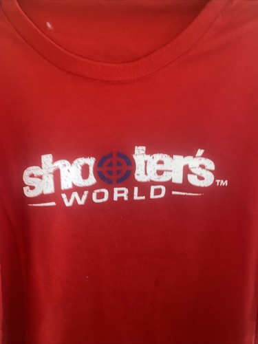 AZ Shooters World T-Shirt Red Size 2XL DISTRICT Very Important Tee - Picture 3 of 6