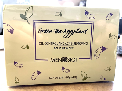 #ad Mengsiqi Green Tea amp; Eggplant solid mask oil control amp; acne removing On shelf $11.24