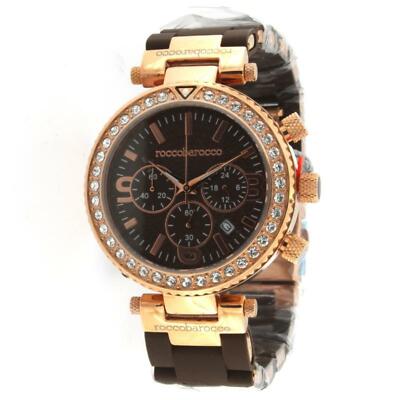 Unisex Chrono Watch RB0080ST Roccobaro Rose PVD Steel 
