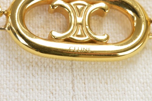 CELINE Trionf Halskette Logo Gold WCA2293 Made in Italy mit Markenkarte - Bild 3 von 10