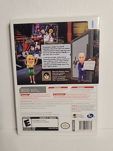 Deal or No Deal - Nintendo Wii - Video Game Complete Cib With Manual  - Bild 2 von 3