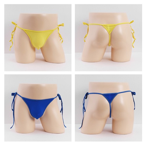 Herren Tanga Mit Beutel T-Back Slips Unterwäsche Bikini Sexy G-String Tanga C8 - Bild 16 von 31