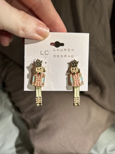 Lauren Conrad Rosa Nussknacker Ohrringe Neu AUSVERKAUFT - Bild 15 von 24