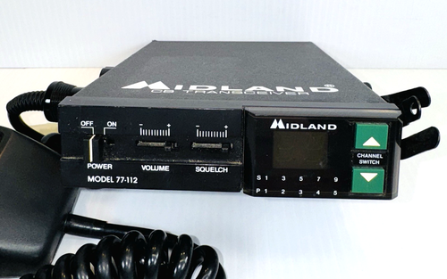 Midland CB Transceiver 2-Way Radio Model 77-112 with Mic - Tested & Working - Picture 3 of 8