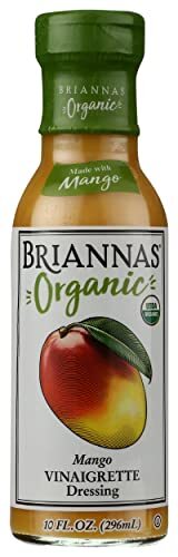 Briannas Organic Mango Vinaigrette Dressing 10 Fluid Ounce Pack of 6