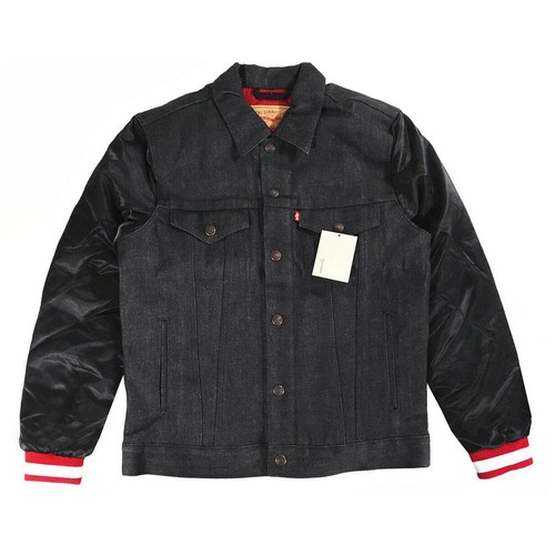 Levis Mens NFL 49ERS Original Denim Varsity Trucker Jacket Special Edition 18193 - Picture 7 of 36