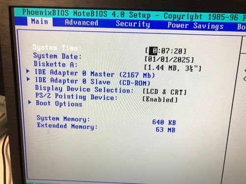 Vintage  Notebook SIEMENS NIXDORF Scenic Mobile 710,  166MHz, 64MB Ram, 2,16 GB - Bild 3 von 17