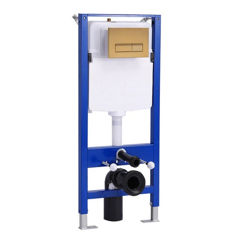Vorwandelement Set Untersputz Spülkasten mit Drückplatte füt WC Toilette HOROW - Bild 12 von 12
