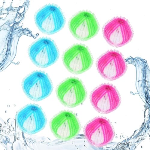 Pet Hair Remover Laundry Balls (12-Pack): Reusable Dog & Cat Fur Catcher - Picture 2 of 11