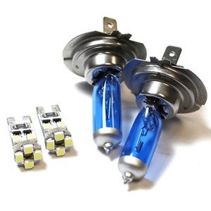 Mitsubishi Colt CZC 55w Super White Xenon HID High//Low//Side Headlight Bulbs Set