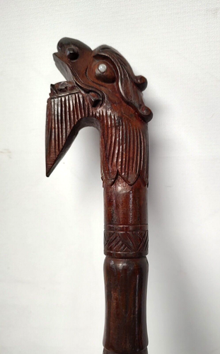 DE COLECCIÓN GUERRA DE VIETNAM TALLADO A MANO MADERA DRAGÓN TEMPORIZADOR CORTO SWAGGER STICK 7 SEG’N - Imagen 2 de 9