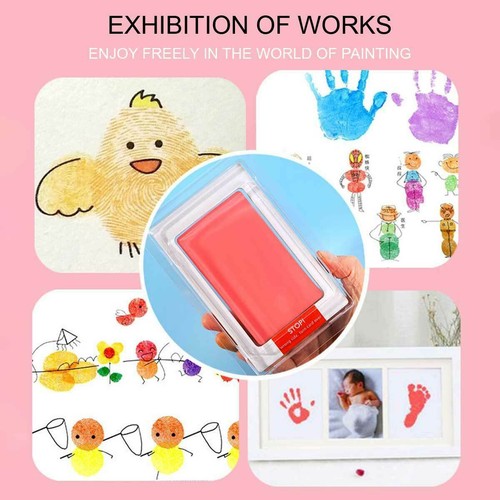 Newborn Baby Handprint and Footprint Pet Paw Print Kit Inkless Infant Hand Foot - Picture 6 of 17