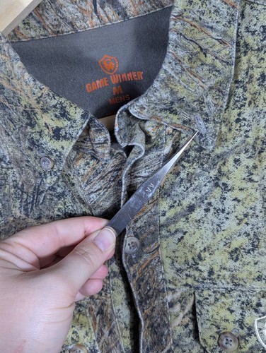 Game Winner Mens Long Sleeve Button Up Shirt Mossy Oak BRUSH Camo w Pockets Camp - Picture 9 of 13