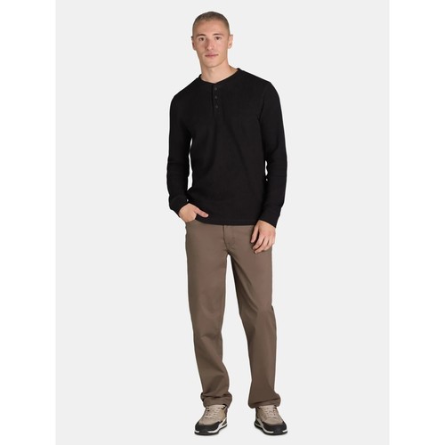 New George Men's Long Sleeve Thermal Henley Shirt Multiple Sizes & Colors - Picture 17 of 26