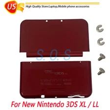 Red A+E Cover Shell Housing Front Back Case Fit New Nintendo 3DS XL LL Replace