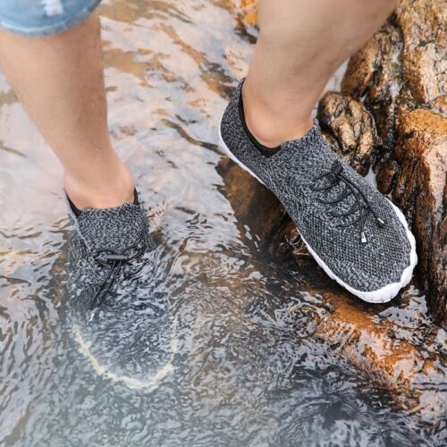 Chaussures aquatiques pieds nus cinq doigts eau natation randonnée pataugeoire baskets en amont - Photo 1/23