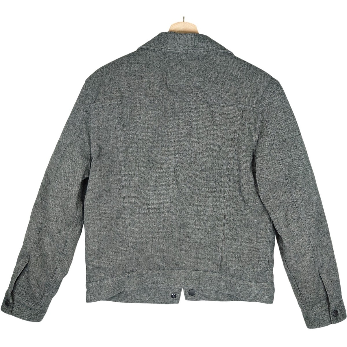 Levi’s x Outerknown SHERPA LINED TRUCKER Levis x Outerknown Gray Sherpa Lined Snap Button Front