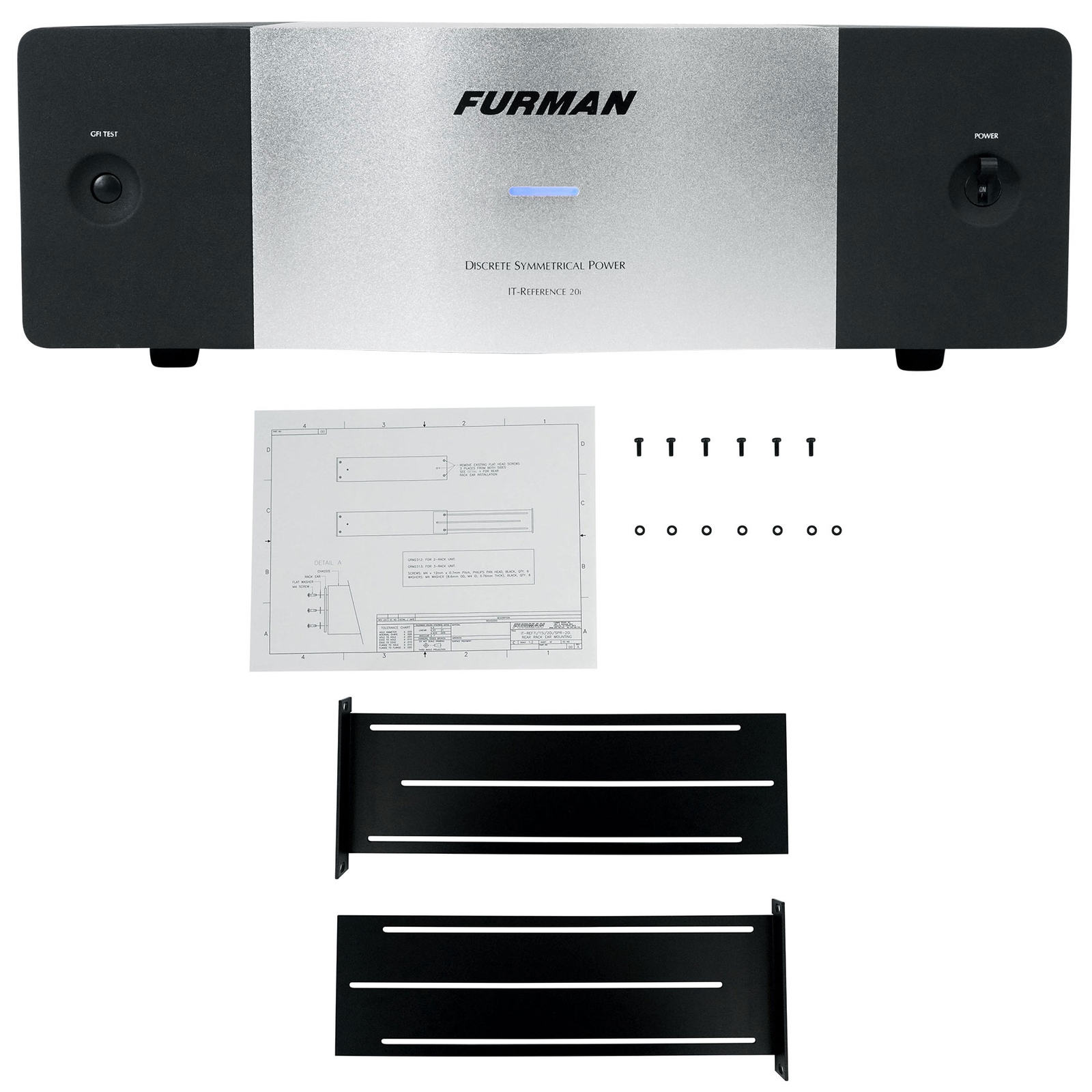 Дискретный симметричный кондиционер переменного тока Furman IT-REFERENCE 20i + стойки для наушников