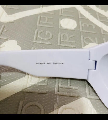 Bottega Veneta Wraparound Goggles Chunky Cat Eye Sunglasses Men Women white - Picture 3 of 9