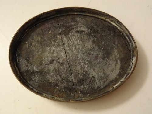 ANTIQUE CHINESE BRASS HAND CHASED INK CONTAINER COVER - Picture 4 of 5