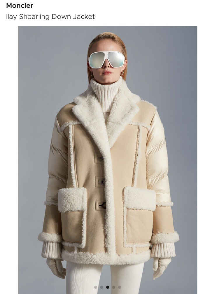 Moncler shearling jacket 2025