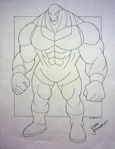 Superman Batman Public Enemies JEFF JOHNSON SIGNED Production Hand Drawn Model - Picture 2 of 2