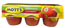 Mott's Strawberry Applesauce Cups 24 oz Motts