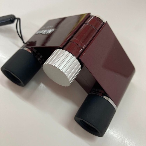 Nikon Binoculars Yu 4X10D CF Dach Prism Type 4x 10 wine red Made in Japn USED - Picture 4 of 6
