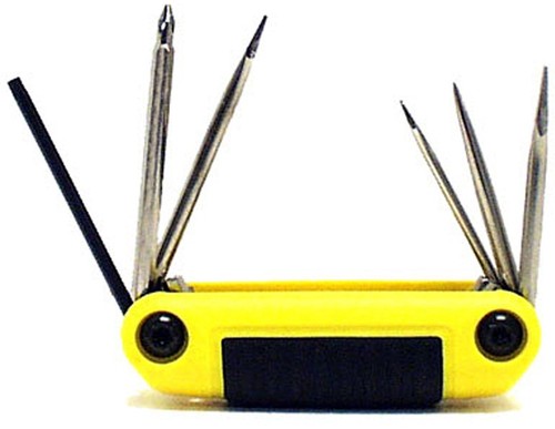 Eklind Fold Up Screwdriver Set 6pc Phillips Slot Torx Awl 25461 Comfort Grip USA - Picture 1 of 3