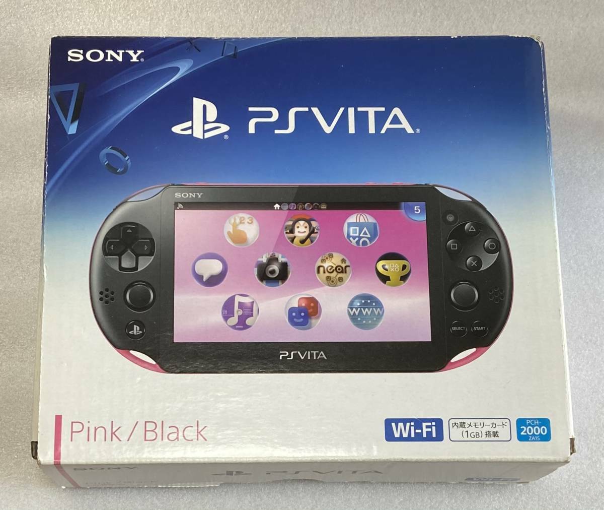 Unused Sony PlayStation PS Vita Wi-Fi model Pink / Black PCH
