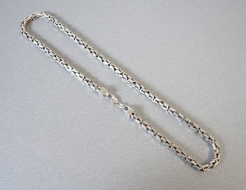 noble cadena real de plata 925 61,5 cm de largo Ø 7,3 mm 6,2 mm de ancho collar 105 g - Imagen 2 de 5