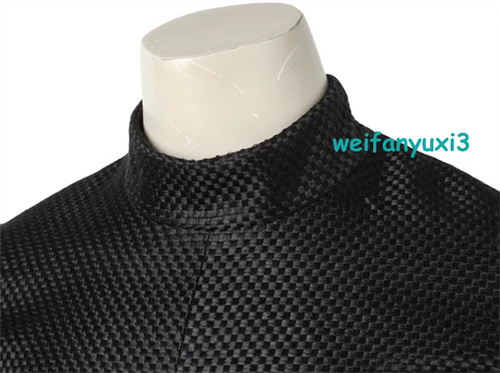 Star Wars Force Awakens Kylo Ren Men Cosplay Costume Black Outfit With Hood Set - Picture 11 of 14