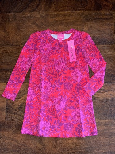 Lilly Pulitzer Girl SMALL 4-5 Secret Hideaway MINI JANSEN DRESS Puff Sleeves NWT - Picture 1 of 3