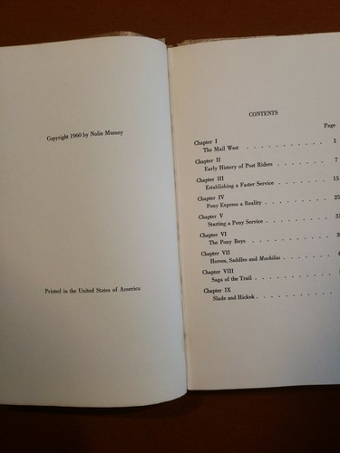 Hoofs to Wings - History of the Pony Express 1 of 200 Signed Editions N/Fine - Picture 5 of 5