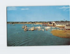 Postcard Crosbys Yacht Basin Cape Cod Osterville Massachusetts USA