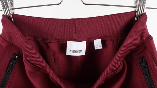 Boy's Burberry Polyester Burgundy With Red Sports Pants 14 Years or Women’s S - Picture 7 of 14